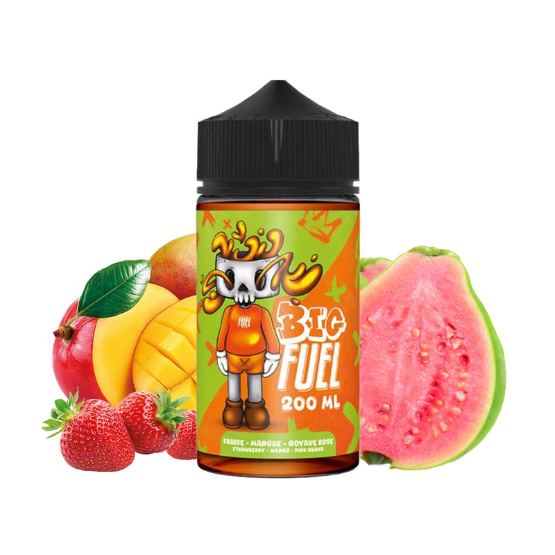 Big Fuel, Fighter fuel, Maison fuel, 200ml, e-liquide, vape, fruité, Goyave, Fraise, Mangue