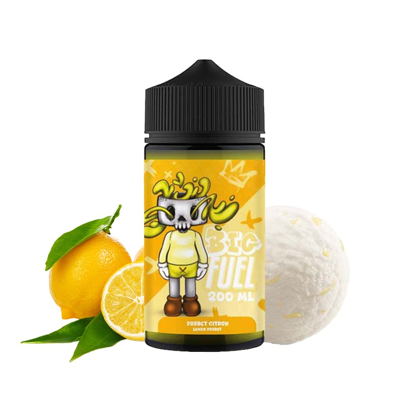 Big Fuel, Fighter fuel, Maison fuel, 200ml, e-liquide, vape, fruité, gourmand, Sorbet, Citron Big Fuel, Fighter fuel, Maison fuel, 200ml, e-liquide, vape, fruité, gourmand, Sorbet, Citron