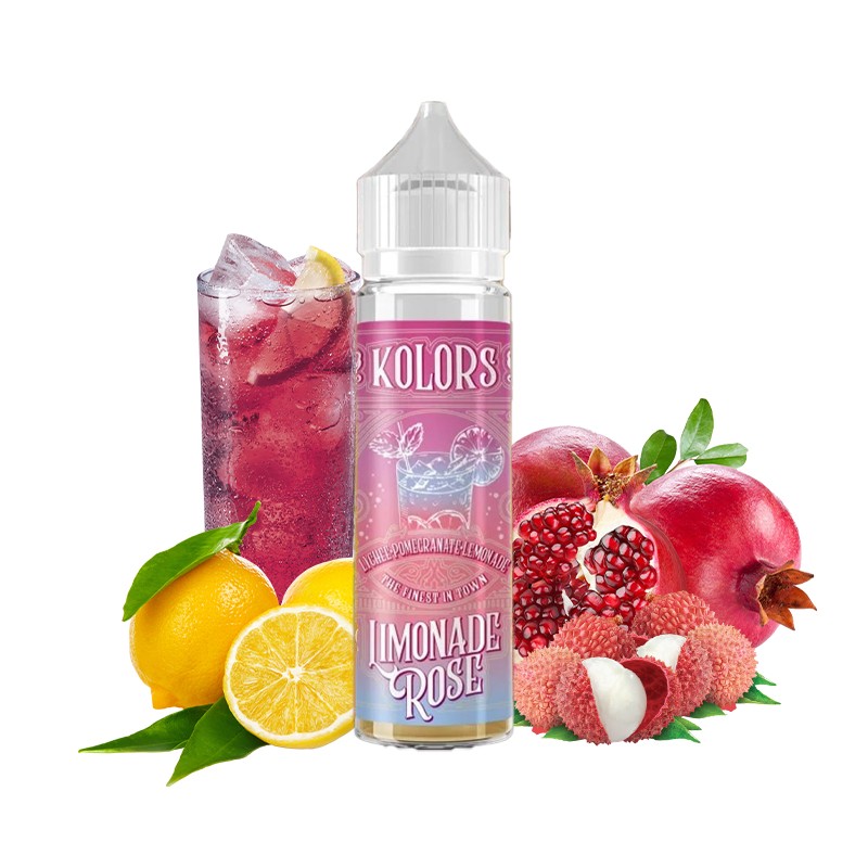 Kolors, e-liquide, vape, boisson, Limonade, Rose, nicotine, 50ml, lychee Kolors, e-liquide, vape, boisson, Limonade, Rose, nicotine, 50ml, lychee