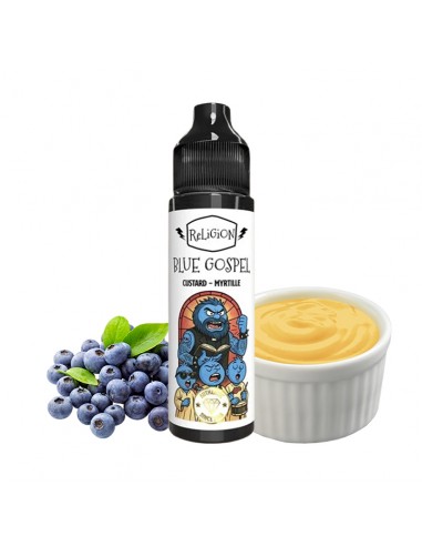 Juice de Septembre, Religion Juice, e-liquide, e-juice, vape, ecig, coil, nicotine, myrtilles, custard, Blue Gospel 50ml