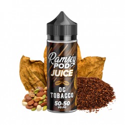 Ramsey, OG Tobacco, 100ml, vape, e-liquide, tabac, noix, ejuice, quit smoking