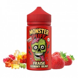 Monster Puff, e-liquide, e-juice, vape, e-cigarette, maxi format, fruité, sucré, 200ml, Fraise Gummy Bear