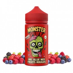 Monster Puff, e-liquide, e-juice, vape, e-cigarette, maxi format, fruité, sucré, 200ml, Mr Blue, Fruits rouges
