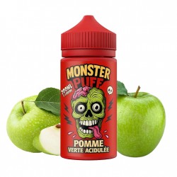 Monster Puff, e-liquide, e-juice, vape, e-cigarette, maxi format, fruité, sucré, 200ml, Pomme verte acidulée