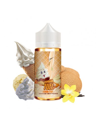 Maison Fuel, Graham Fuel, 100ml, gourmand, e-liquide, croustillant, vanille, vape, meringue, cornet, glace, Cornitto