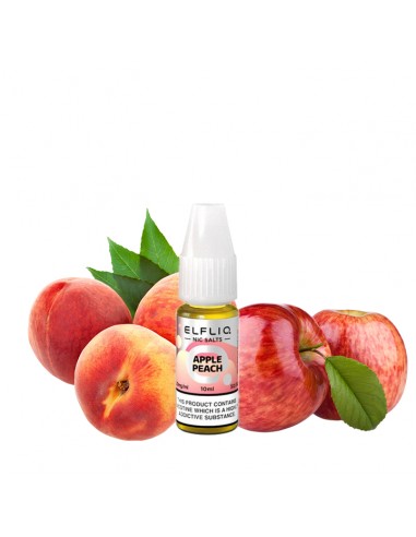 elfbar, elfliq, vape, nikotinsalz, sels de nicotine, salt, liquid, likuid, e-cig, pod, puff, apple peach
