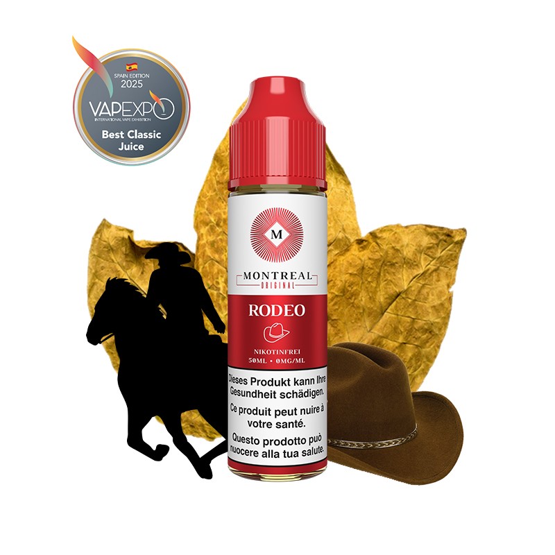 Montréal, 50ml, e-liquide, e-juice, vape, vaping, vaper, e-cig, e-cigarette, Rodeo, canada, tabac, tobacco