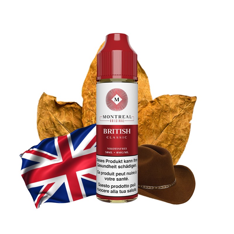 Montréal Original - British Classic 50ml, liquids, ejuice, vape, vaper, nicotine, quit smoking