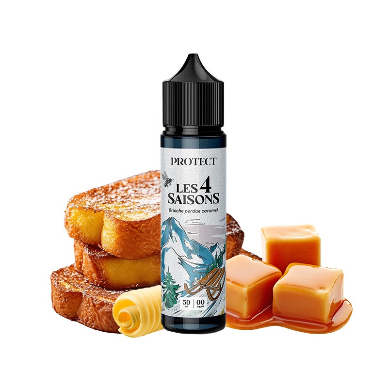 Juice de Février, Les 4 Saisons by Protect, Hiver, Brioche Perdue, 50ml, e-liquide, e-juice, gourmand, caramel, vape, e-cig