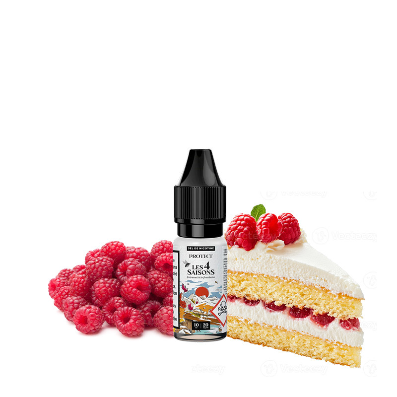 Les 4 Saisons, Protect, Automne, 10ml, sels, nicotine, vape, e-liquide, e-cig, gourmand, framboise, gâteau