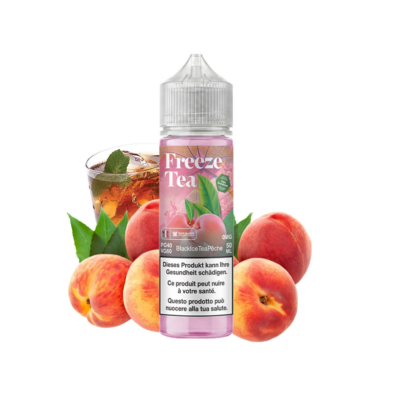 Freeze Tea - Black Ice Tea Pêche 50ml - e-Liquids e-zigarette e-Dampf