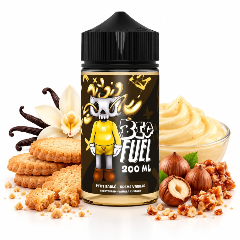 Petit sablé, crème vanille, e-liquid, 200ml, gourmand, vape