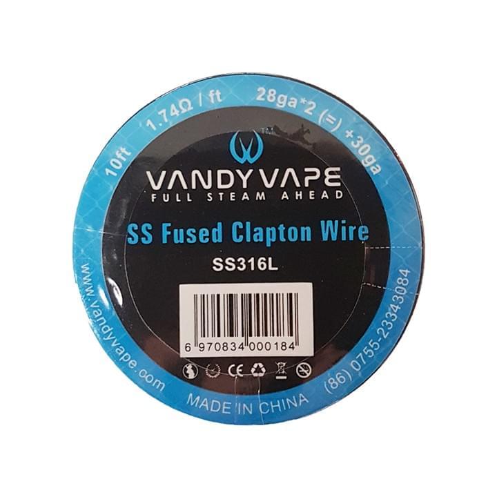 Vandyvape - Resistive wire ss Fused Clapton 28ga