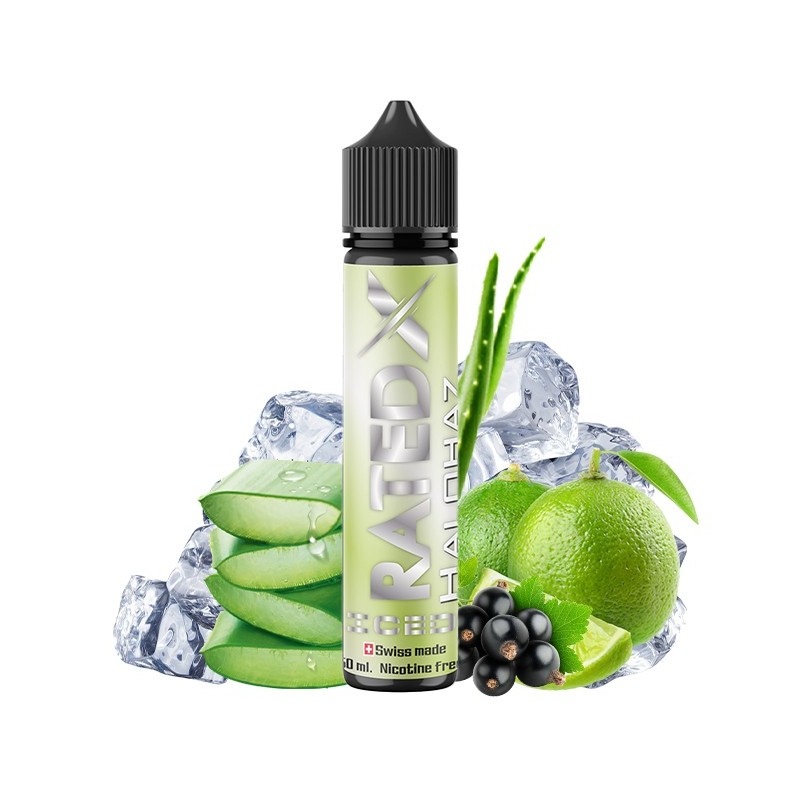 Blakrow Rated X e-liquide suisse frais glacé Aloe Vera Lime Limette Cassis Blackcurrant