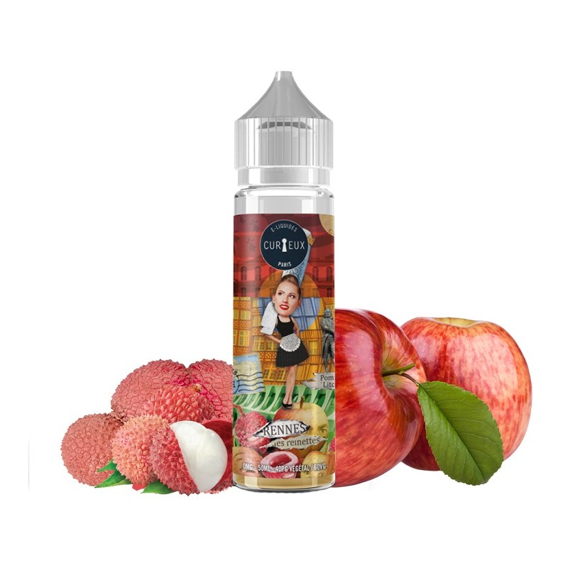 Curieux E-liquide E-juice France Vape Vapoter Pomme Litchi Apple
