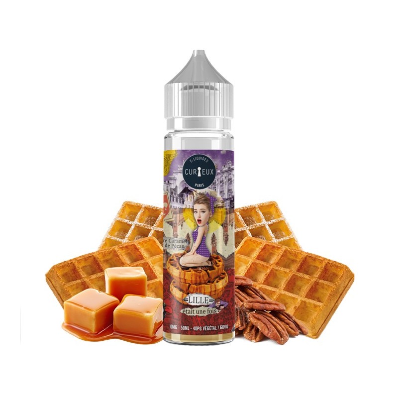 Curieux E-liquide E-juice France Vape Vapoter Gauffres Waffles Caramel Pecan