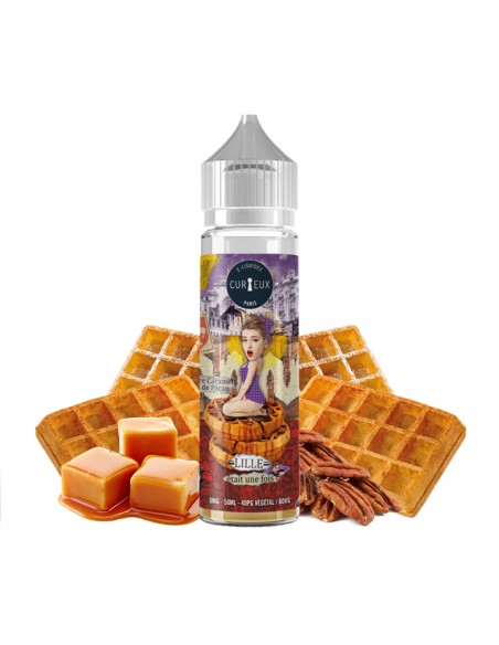 Curieux E-liquide E-juice France Vape Vapoter Gauffres Waffles Caramel Pecan