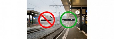 Die SBB verspricht, Personen die auf dem Bahnsteig e-Dampfen nicht zu bestraffen