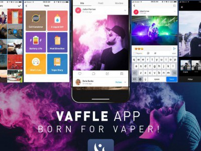 Vaffle, le réseau social qui réunit les vapoteurs